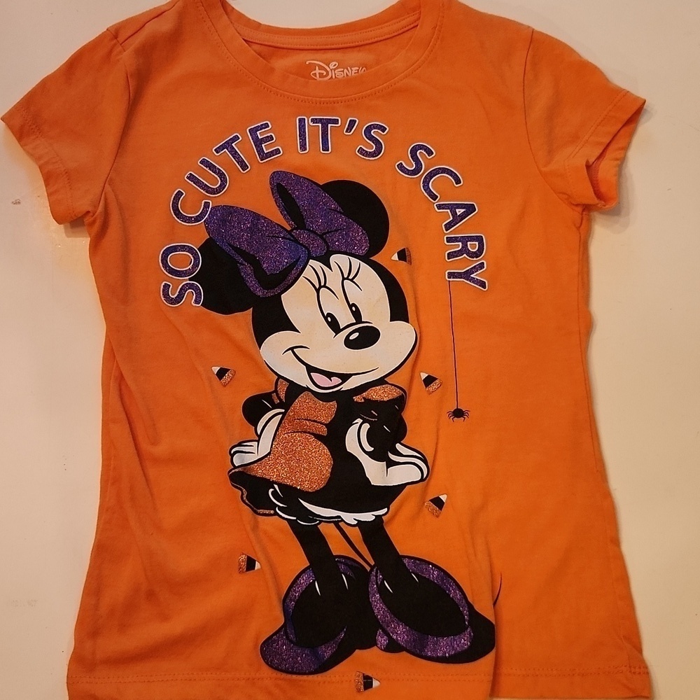 Disney Minnie Mouse Halloween Short Sleeve Tshirt 7 8 Medium